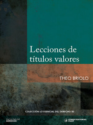 cover image of Lecciones de títulos valores